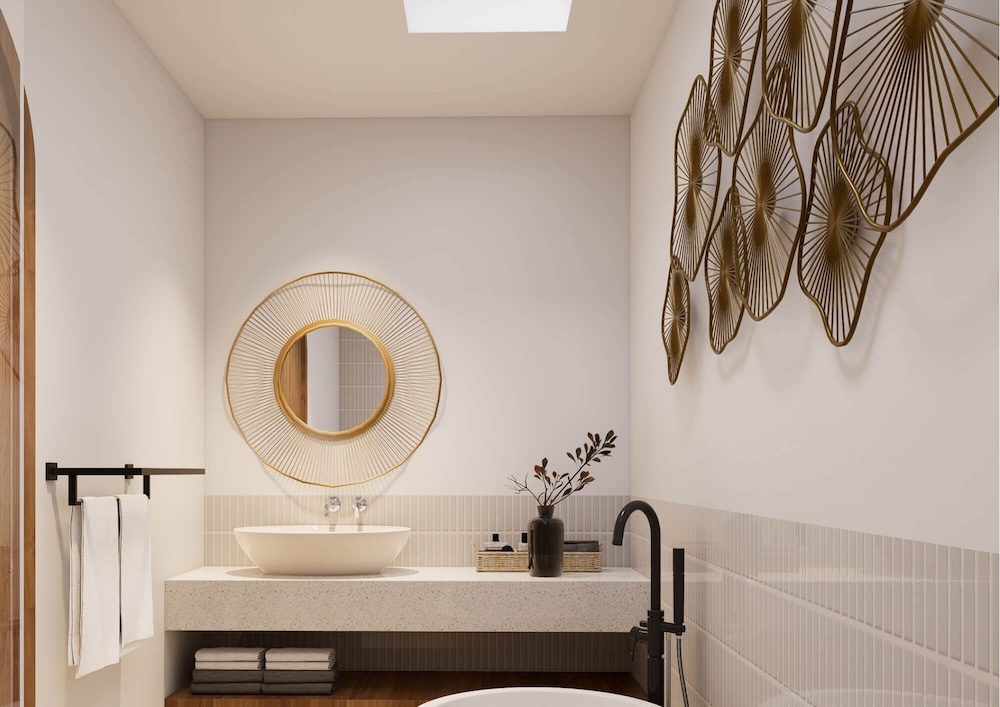 Master bathroom vanity