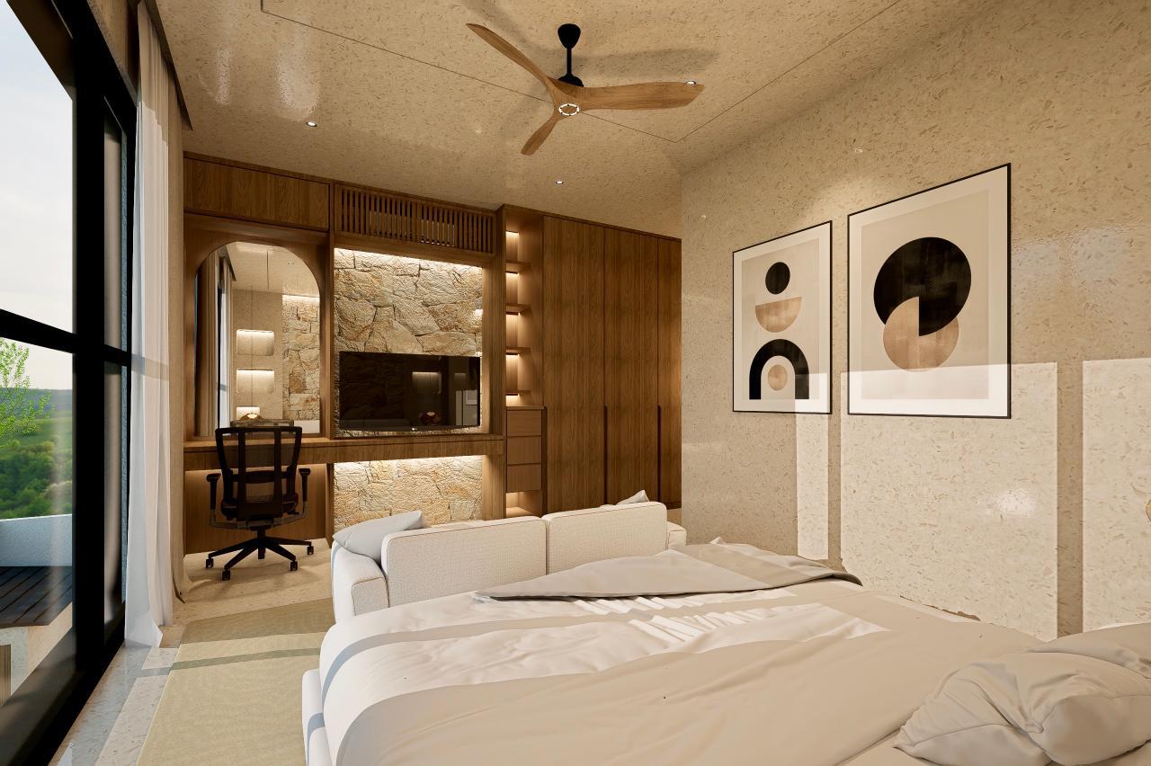 Guest bedroom at Prestige Ungasan Villa